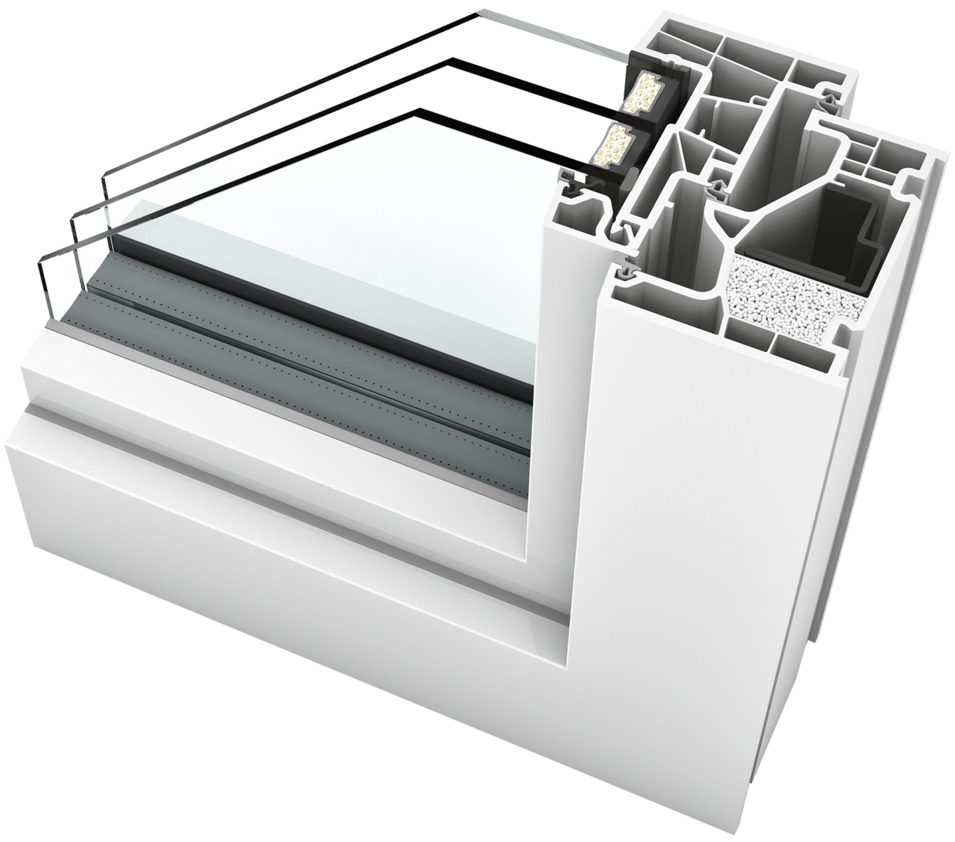 KF 510 Fenster von Internorm steht für zukunftsweisende Technik in einem minimalistischen Designgewand. Jetzt im Baukompetenz Zentrum in Main Spessart erhältlich
